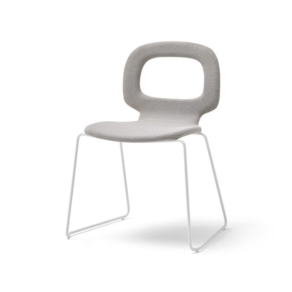 SILLA HALO ASA PATÍN TAPIZADO LISO