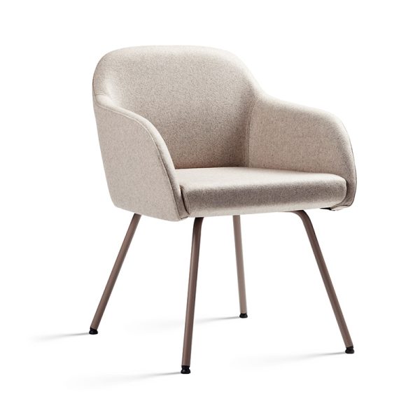 HANNA BASE 4 PATAS TUBULAR RESPALDO BAJO