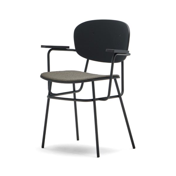 FOSCA SILLA CON BRAZO ASIENTO TAPIZADO